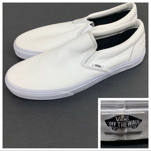 mens vans all white